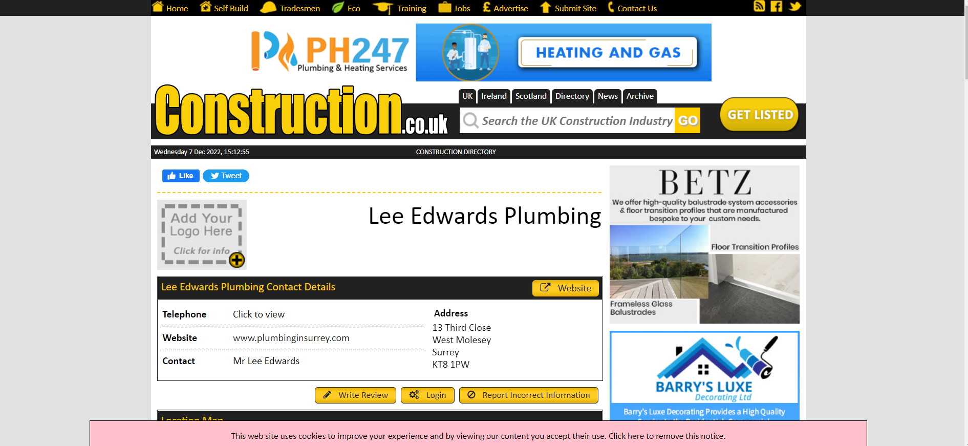 Lee Edwards Plumbing Services