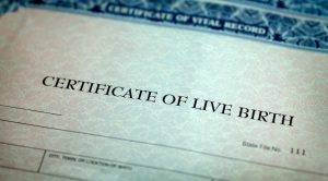 Identification Number on Birth Certificate