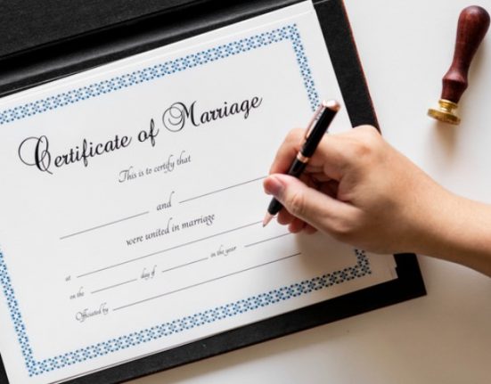 marriage certificate